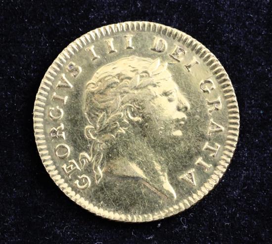 A George III gold half guinea, 1804